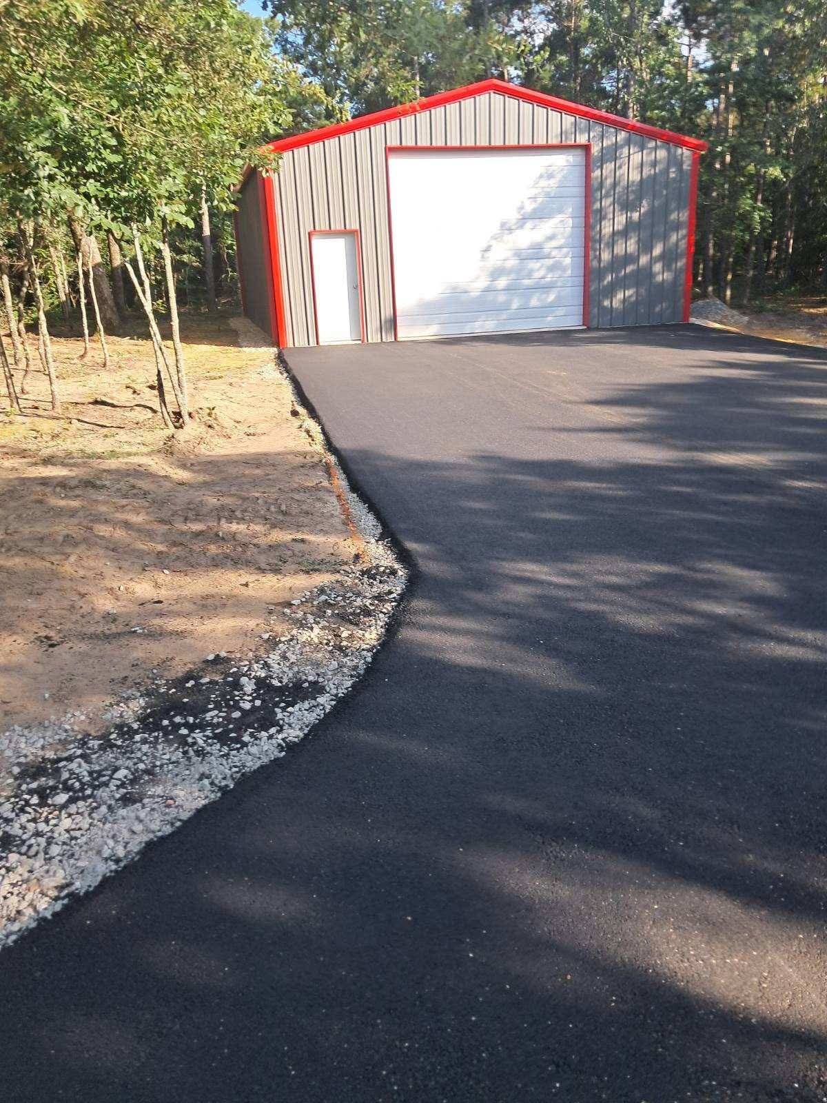 A Smooth Entry: Asphalt Driveway Paving for a Metal Shop in Longview, TX